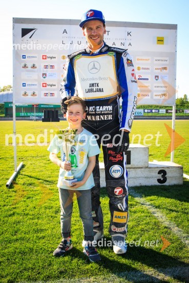  Felix Žagar;  Matej Žagar, speedwayist (Slovenija)Speedway DP 2 2019: Tudi Ljubljana Žagarju