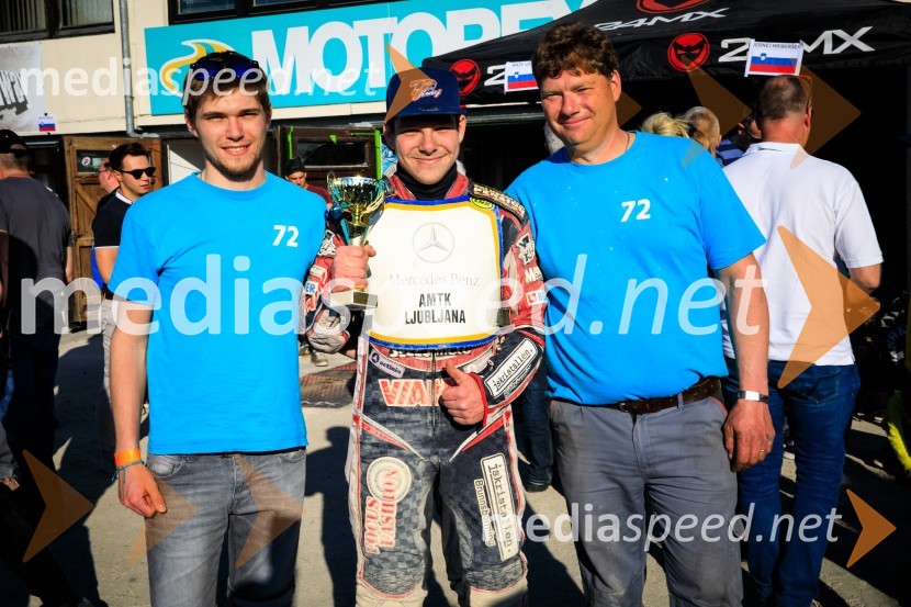  Jernej Hriberšek,  speedwayist (Slovenija) Speedway DP 2 2019: Tudi Ljubljana Žagarju