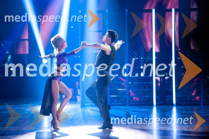  Svetlana Cigoj, model, trenerka športnih plesov;  Franko Bajc, zmagovalec resničnostnega šova Kmetija 2018Zvezde plešejo 2019, osma oddaja