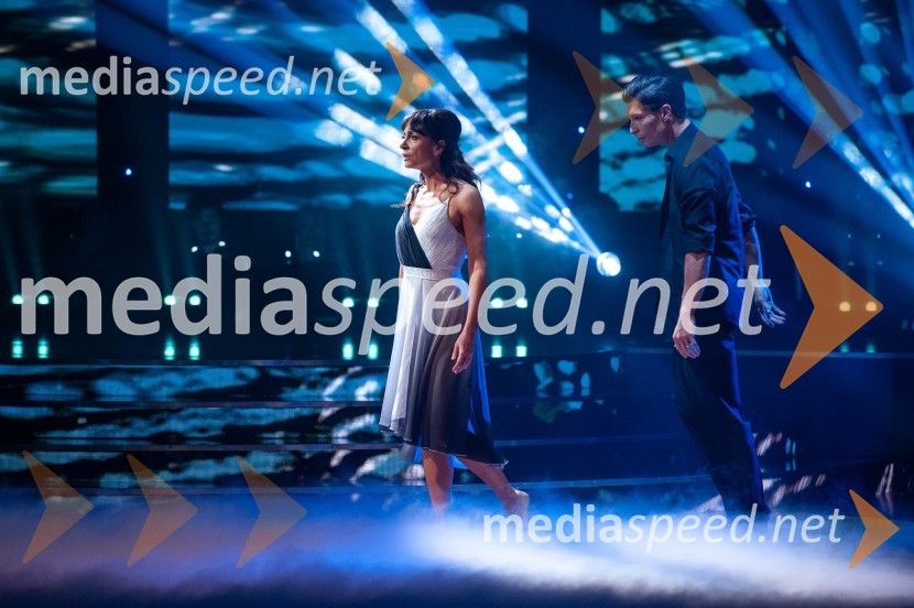  Tina Gorenjak, igralka;  Miha Vodičar, plesalecZvezde plešejo 2019, osma oddaja