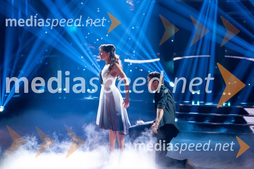  Tina Gorenjak, igralka;  Miha Vodičar, plesalecZvezde plešejo 2019, osma oddaja