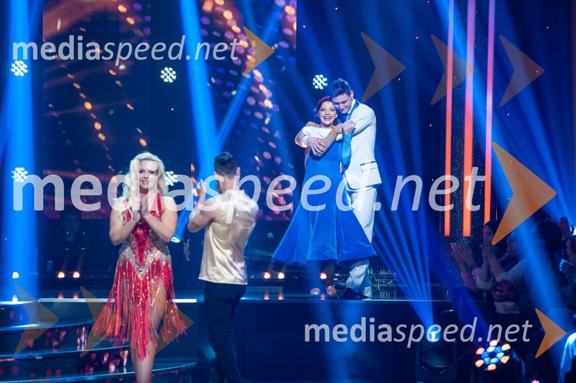  Špela Grošelj, pevka;  Miha Perat, plesalec;  Tanja Žagar, pevka;  Arnej Ivkovič, plesalecZvezde plešejo 2019, osma oddaja