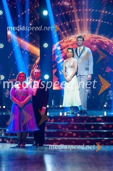  Klara Lorger, pevka, ansambel Vihar;  Jernej Brenholc, plesalec;  Maja Geršak, plesalka;  Miha Zupan, košarkarZvezde plešejo 2019, osma oddaja