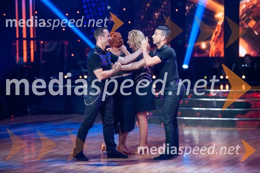  Jernej Brenholc, plesalec;  Klara Lorger, pevka, ansambel Vihar;  Špela Grošelj, pevka;  Miha Perat, plesalecZvezde plešejo 2019, osma oddaja