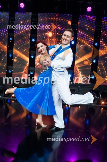  Tanja Žagar, pevka;  Arnej Ivkovič, plesalecZvezde plešejo 2019, osma oddaja