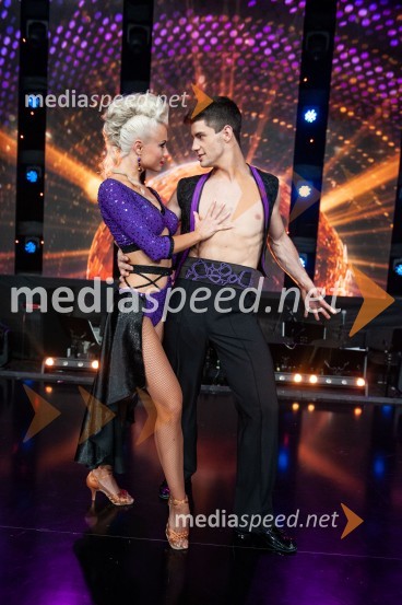  Svetlana Cigoj, model, trenerka športnih plesov;  Franko Bajc, zmagovalec resničnostnega šova Kmetija 2018Zvezde plešejo 2019, osma oddaja