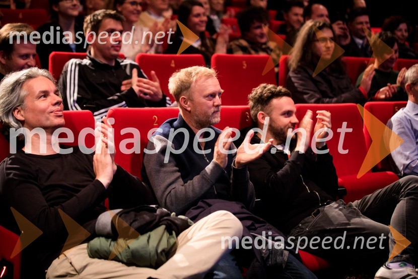  Vojko  Anzeljc, režiser, Produkcijska skupina Mangart;  Rok Terkaj - Trkaj, raper;  Matjaž Javšnik, igralec;  Luka Slavic, igralecPremiera slovenskega filma Stoletje sanj