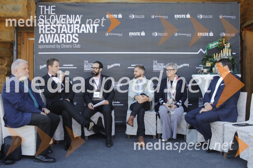 prof. dr. Janez Bogataj, etnolog;  ... ;  Niko Slavnič, direktor projekta TSRA, Everet Group d.o.o.;  ... ;  ... ;  ... The Slovenia Restaurant Awards 2019 by Diners Club