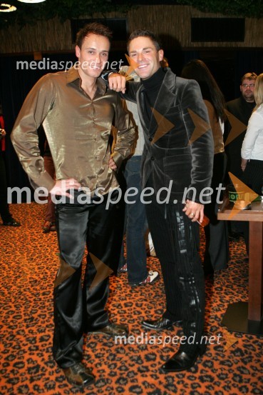 Erotični plesalec Ricky, član skupine Total knockout in pevec SebastianRebeka Dremelj, predstavitev 3. cd-ja in perila Rebeka's dream