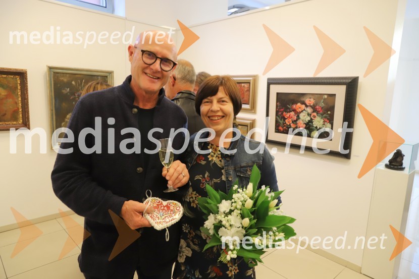  Emil Šarkanj, lastnik Galerije Hest, nekdanji predsednik Rotary kluba Maribor;  Bojana Šarkanj, lastnica Galerije HestGalerija Hest, 30 let delovanja