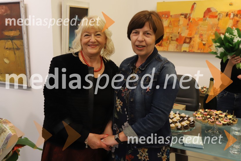  Nevenka Karba;  Bojana Šarkanj, lastnica Galerije HestGalerija Hest, 30 let delovanja