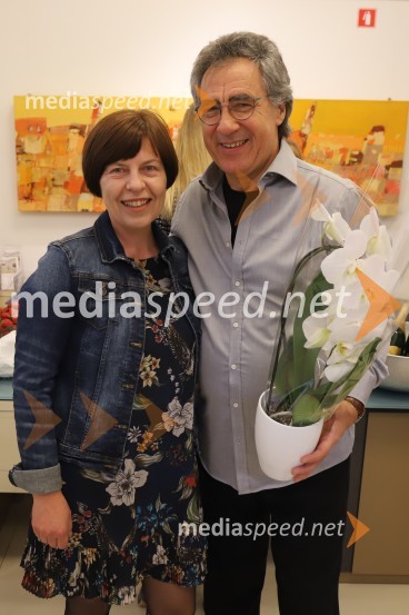  Bojana Šarkanj, lastnica Galerije Hest;  Danilo Karba, nekdanji bobnar skupine Čedežna polja in AtlantisGalerija Hest, 30 let delovanja