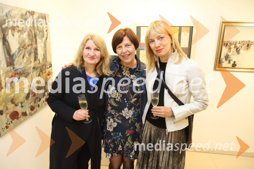  Zvezdana Valek;  Bojana Šarkanj, lastnica Galerije Hest;  Bojana Križanec, akademska kiparkaGalerija Hest, 30 let delovanja