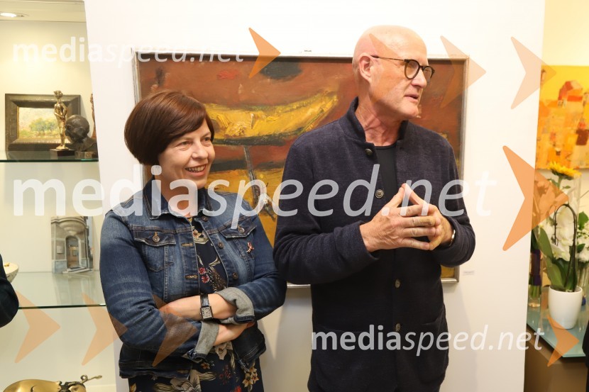  Bojana Šarkanj, lastnica Galerije Hest;  Emil Šarkanj, lastnik Galerije Hest, nekdanji predsednik Rotary kluba MariborGalerija Hest, 30 let delovanja