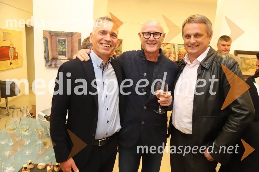 Miklavž Borec;  Emil Šarkanj, lastnik Galerije Hest, nekdanji predsednik Rotary kluba Maribor;  Tomaž Kancler, MOM, arhitektGalerija Hest, 30 let delovanja