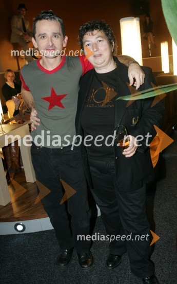 Damjan Vinter, pomočnik vodje programov in marketinga slovenskih Kolosejev in Dragica Petrovič, režiserka in producentkaOtvoritev lokalov Samsara, Kolosej Maribor