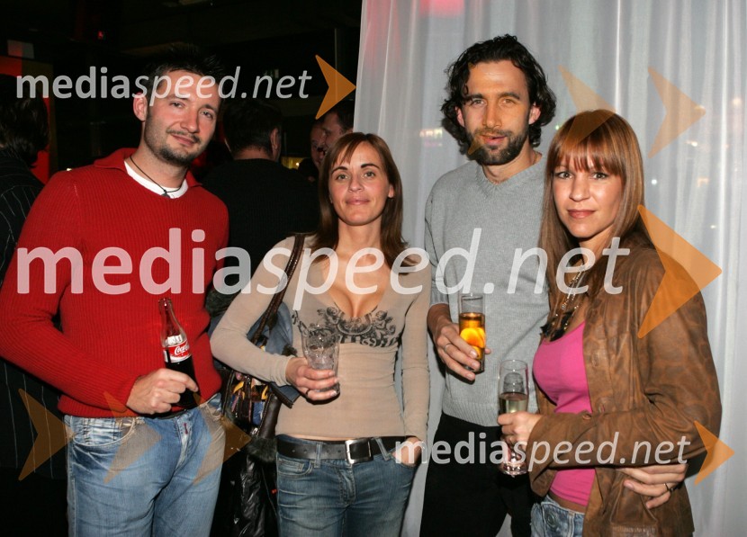 Igor Šujica, direktor KBM Fineko d.o.o. s soprogo Metko in podjetnik Uroš Razgoršek s soprogo EvoOtvoritev lokalov Samsara, Kolosej Maribor