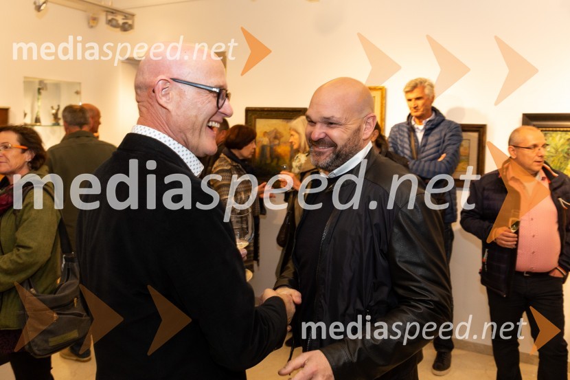  Emil Šarkanj, lastnik Galerije Hest, nekdanji predsednik Rotary kluba Maribor;  Boris ŽbonaGalerija Hest, 30 let delovanja tudi v Ljubljani