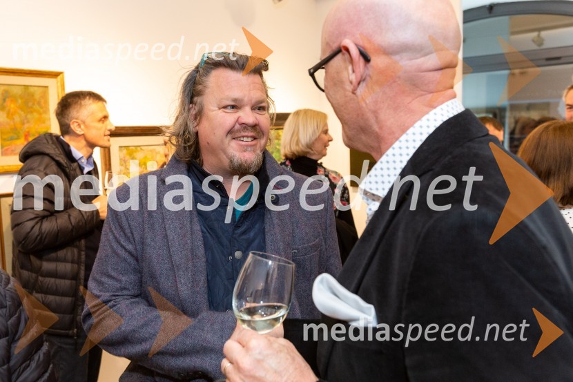  Brane Širca, slikar;  Emil Šarkanj, lastnik Galerije Hest, nekdanji predsednik Rotary kluba MariborGalerija Hest, 30 let delovanja tudi v Ljubljani