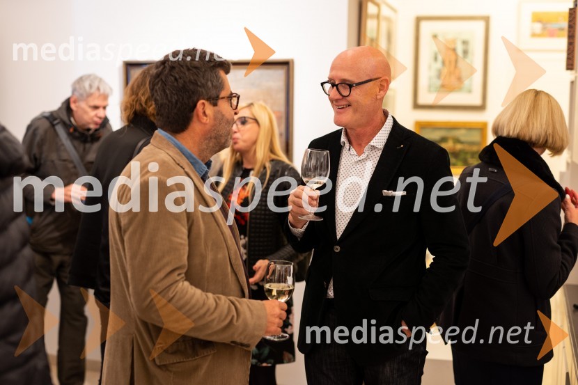  Jurij Sadar, arhitekt;  Emil Šarkanj, lastnik Galerije Hest, nekdanji predsednik Rotary kluba MariborGalerija Hest, 30 let delovanja tudi v Ljubljani