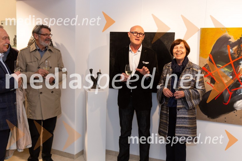 dr.  Ferdinand Šerbelj, muzejski svetnik;  Emil Šarkanj, lastnik Galerije Hest, nekdanji predsednik Rotary kluba Maribor;  Bojana Šarkanj, lastnica Galerije HestGalerija Hest, 30 let delovanja tudi v Ljubljani