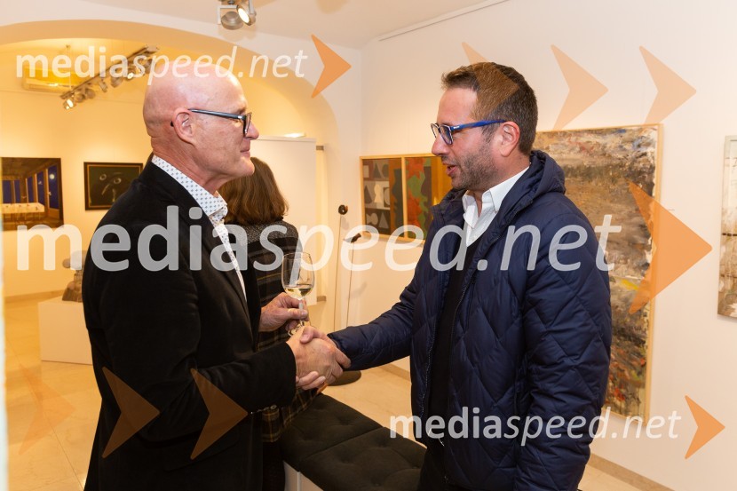  Emil Šarkanj, lastnik Galerije Hest, nekdanji predsednik Rotary kluba Maribor;  Zoran Đukić, direktor Stoja Trade d.o.o.Galerija Hest, 30 let delovanja tudi v Ljubljani