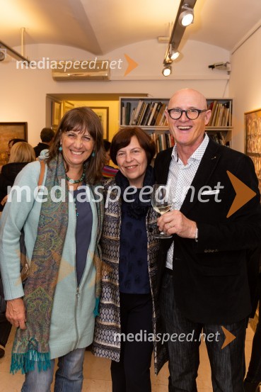  Ejti  Štih, slovenska slikarka;  Bojana Šarkanj, lastnica Galerije Hest;  Emil Šarkanj, lastnik Galerije Hest, nekdanji predsednik Rotary kluba MariborGalerija Hest, 30 let delovanja tudi v Ljubljani