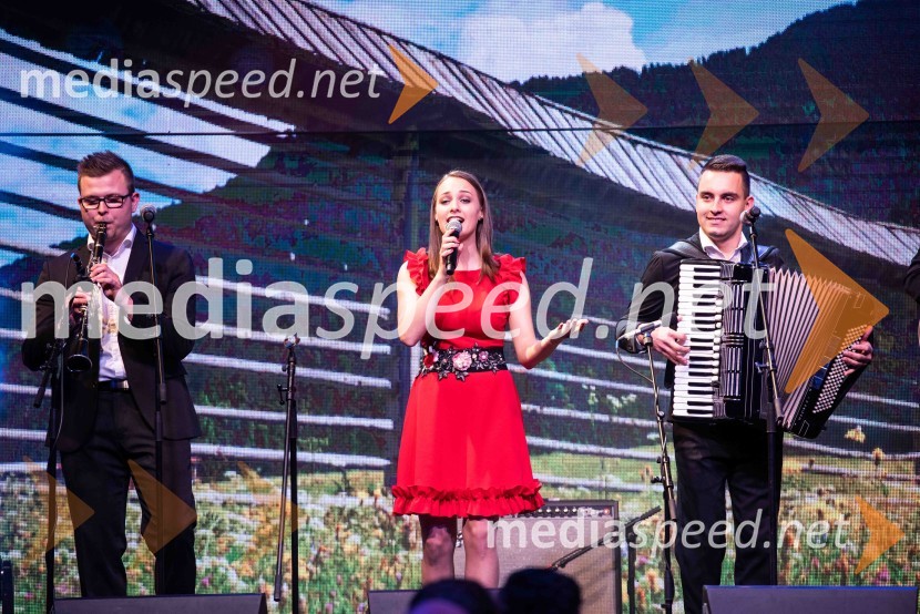  Michael Kirbiš, ansambel Prisrčniki;  Tina Vinter, ansambel Prisrčniki;  Danijel Kosi, ansambel PrisrčnikiVolkswagen Špila, finalni koncert