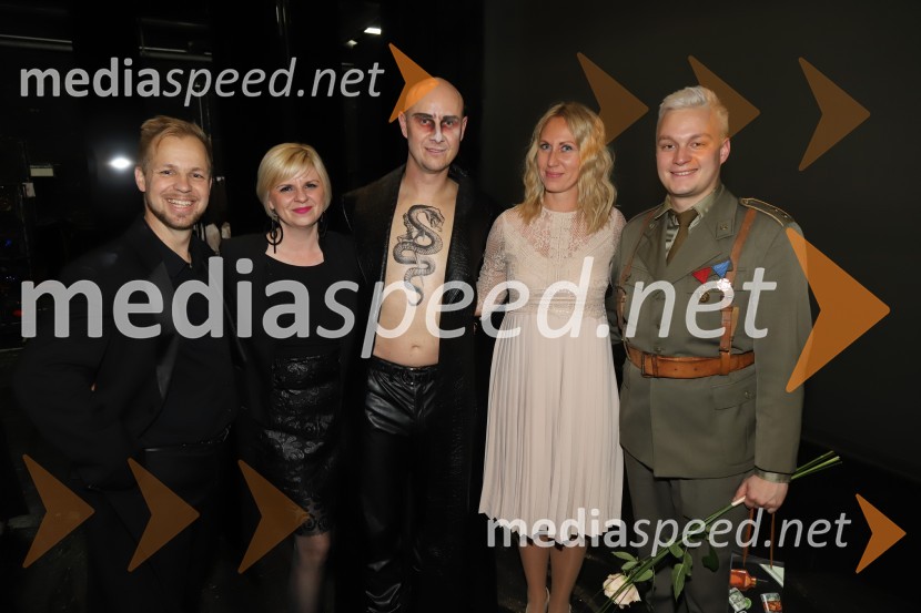  Martin Sušnik, operni solist;  Darja Čižek, marketing SNG Maribor;  Peter Martinčič, operni pevec;  Mateja Kožuh, producentka Opere in Baleta SNG Maribor;  Jaka Mihelač, operni pevecFaust, premiera opere SNG Maribor