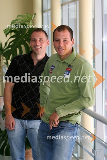 Ervin Dragšič, košarkar in Mitja Dragšič, smučarMitja in Ervin Dragšič