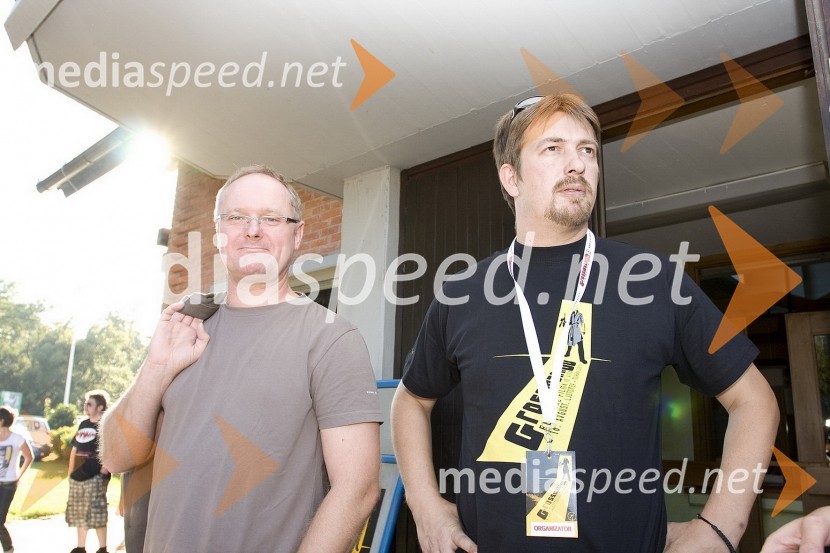 Iztok Rodež, Frontal d.o.o. in Peter Beznec, organizator in nekdanji član skupine Posodi Mi JürjaGrossmanov festival filma in vina, 3. dan