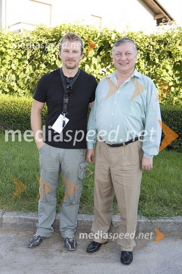 Borut Horvat, organizator in nekdanji član skupine Posodi Mi Jürja, Anatoly Karpov, svetovni šahovski prvakGrossmanov festival filma in vina, 3. dan
