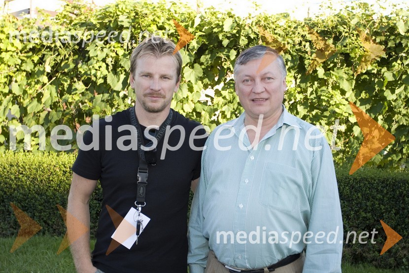 Borut Horvat, organizator in nekdanji član skupine Posodi Mi Jürja, Anatoly Karpov, svetovni šahovski prvakGrossmanov festival filma in vina, 3. dan