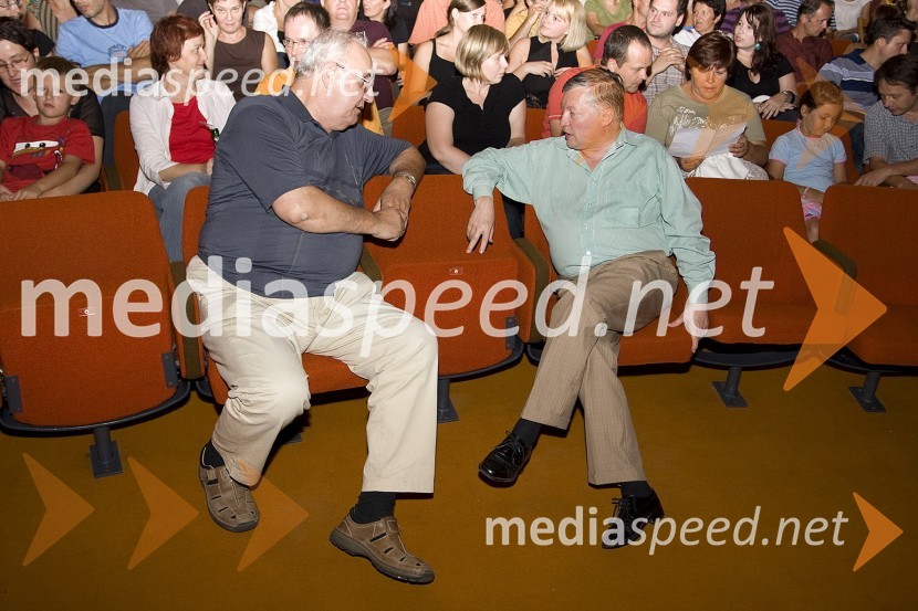 Kemal Osmanovič, velemojster v šahu in Anatoly Karpov, svetovni šahovski prvakGrossmanov festival filma in vina, 3. dan