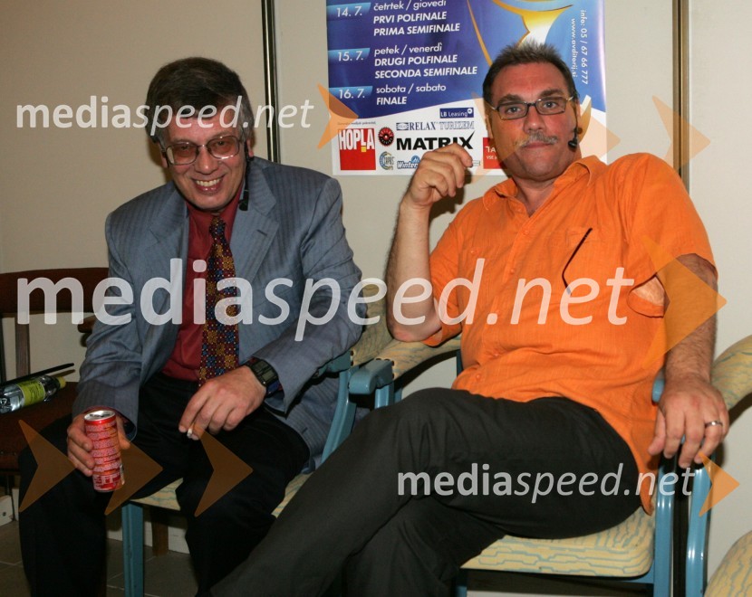 Voditelja Sergej Verč in Boris KobalMelodije morja in sonca