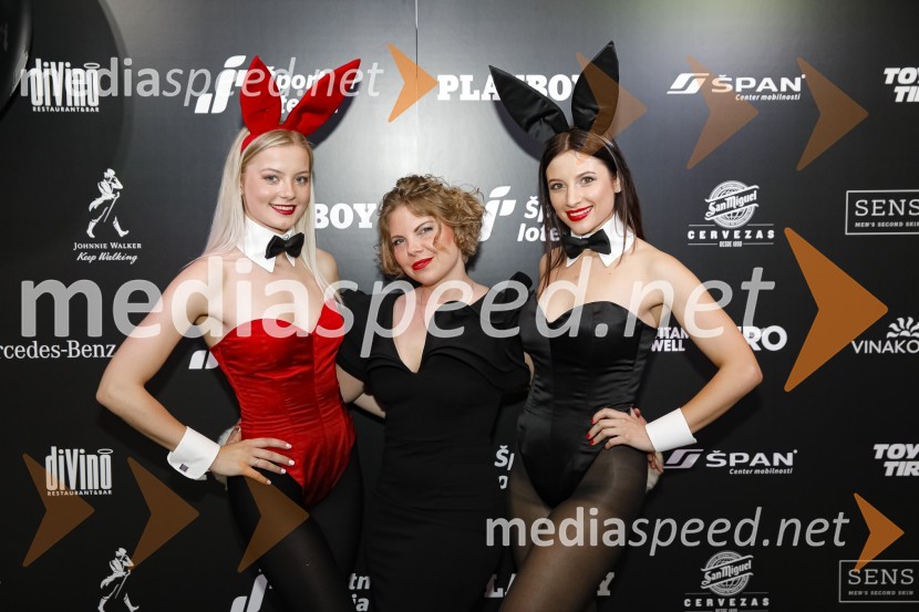  Sara Oblak Rolih, model;  ... ;  Neža Tavčar, make-up artist, modelPlayboy zabava 2019