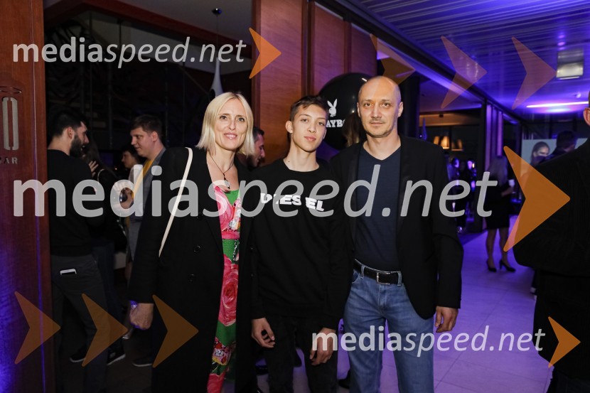  Irena Pavčič, IPPR, agencija za komuniciranje;  Liam  Pavčič;  Matjaž PavčičPlayboy zabava 2019