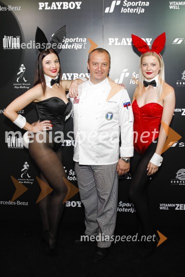  Neža Tavčar, make-up artist, model;  ... ;  Sara Oblak Rolih, modelPlayboy zabava 2019