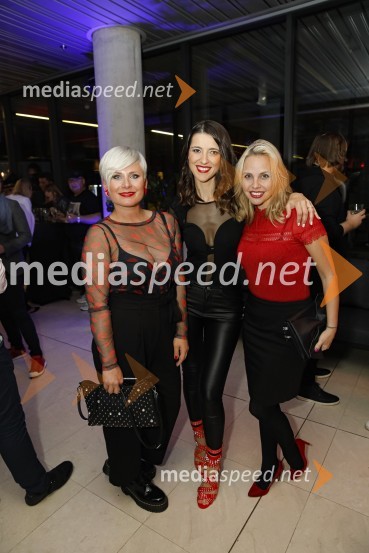  Ana  Praznik, moderatorka, Radio Center;  Alenka  Husič, pevka, skupina Sopranos;  Tinkara Fortuna , nekdanja članica skupine BepopPlayboy zabava 2019