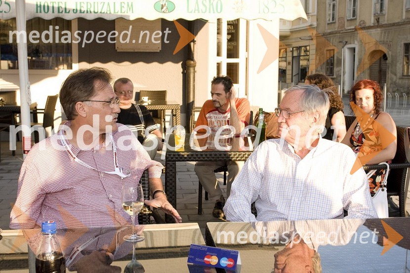 Brian Yuzna in Roger Corman, ameriška producenta in režiserjaGrossmanov festival filma in vina, 6. dan