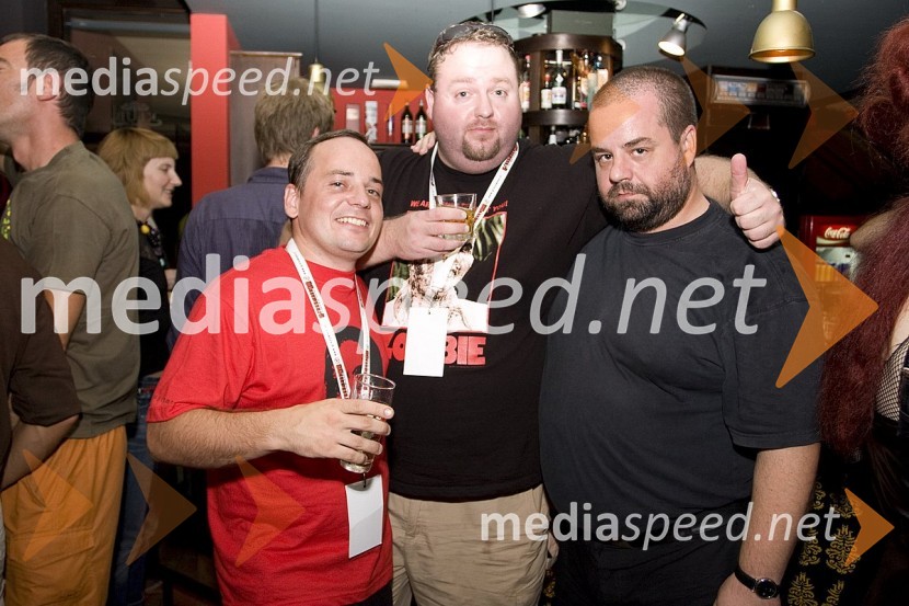 Kristijan Paal, Christian Hellman in Kristijan Milić, hrvaški režiserGrossmanov festival filma in vina, 6. dan
