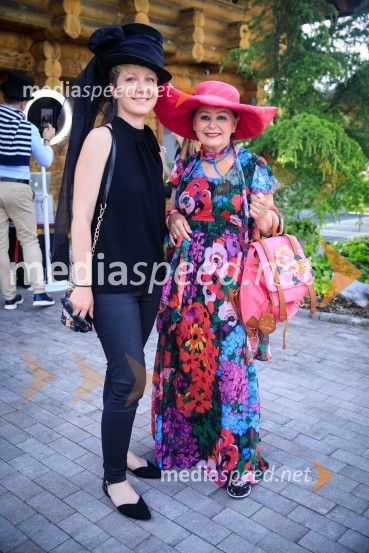  Nina  Žnideršič, fotografinja;  Zdenka  Kahne, lastnica kozmetike Kahne, ambasadorka znanjaZvezde pod klobuki 2019