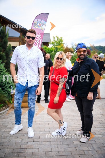  Robert Roškar, radijski voditelj;  Jerica Zupan, tv voditeljica;  Borut Andrejaš, Radio 1Zvezde pod klobuki 2019