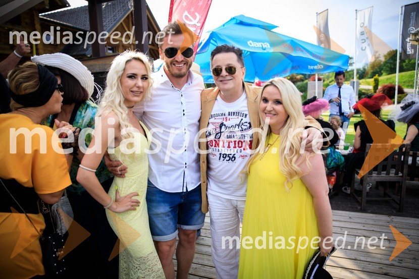  Patricija Štifter - RIYA, model, pevka;  Denis Avdić, voditelj;  Danijel Popović, pevec;  Aleksandra PopovićZvezde pod klobuki 2019