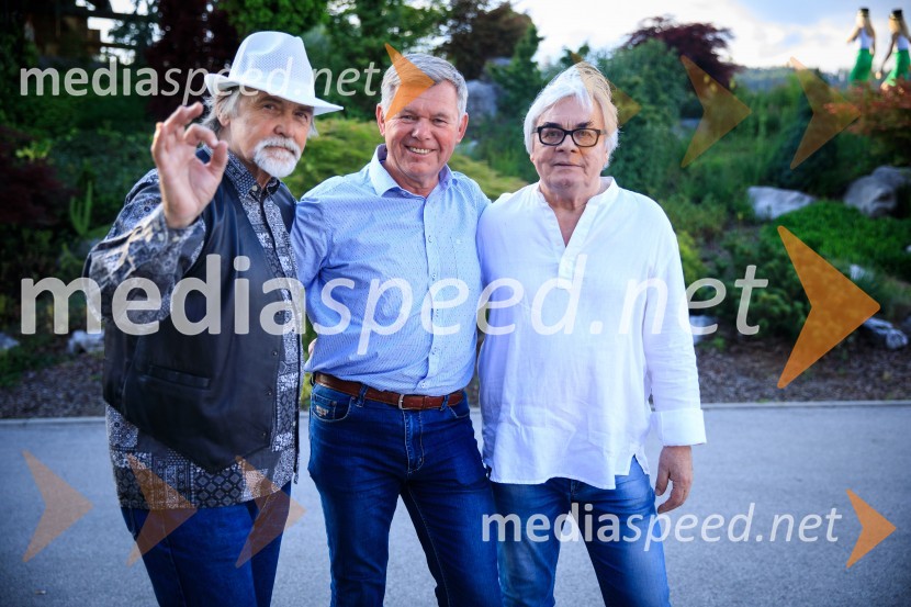  Dragan  Bulič, glasbeni urednik;  Boris Kopitar, pevec;  Lado  Leskovar, pevec in ambasador UnicefZvezde pod klobuki 2019