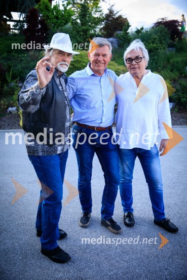  Dragan  Bulič, glasbeni urednik;  Boris Kopitar, pevec;  Lado  Leskovar, pevec in ambasador UnicefZvezde pod klobuki 2019