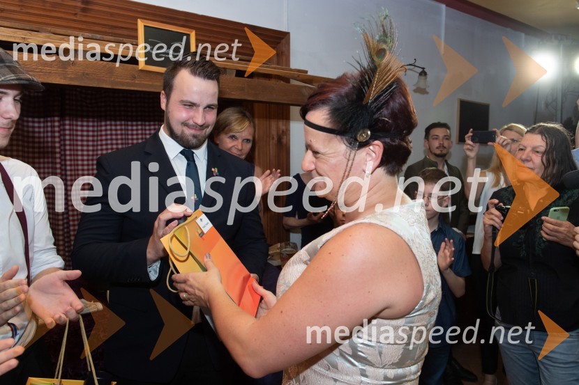  Timotej Toplak ; dr. Tanja Angleitner Sagadin, VSGT MariborAmbasadorja VSGT sta Jure Dretnik in Žiga Sledič