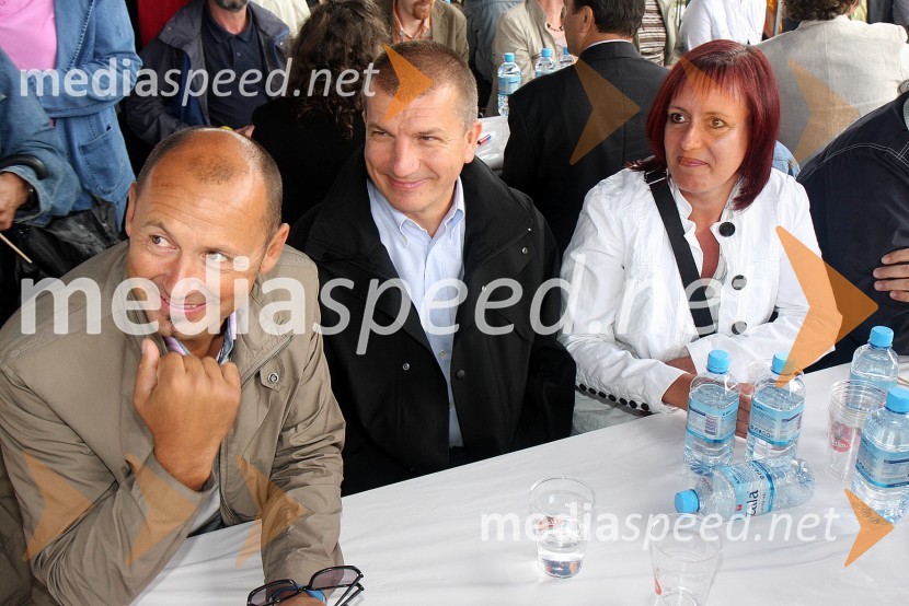 Rajko Janša, brat Janeza Janše, Dragutin Mate, minister za notranje zadeve in ...Festival SDS