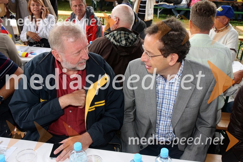 Dr. Dimitrij Rupel, minister za zunanje zadeve in Žiga Turk, minister za razvojFestival SDS