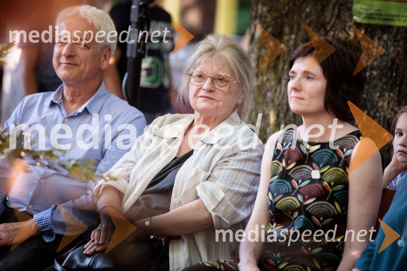  Pavle  Učakar, likovni urednik pri založbi Mladinska knjiga;  Jelka Reichman, slikarka in ilustratorka;  Ana Zavadlav, ilustratorkaLevstikovi nagradi 2019 v roke Borisa A. Novaka in Jelki Godec Schmidt